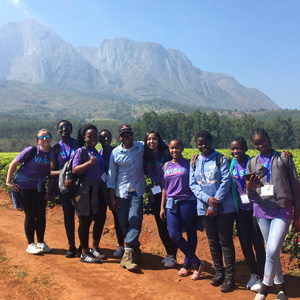 Morgan Wood, 2018 Newman Civic Fellow WiSci STEAM Girls Camp in Thyolo, Malawi