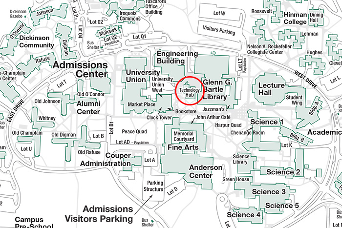 Contact University Testing Center Center For Learning And Teaching   Utc Map 