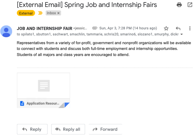An image related to a job internship scam.