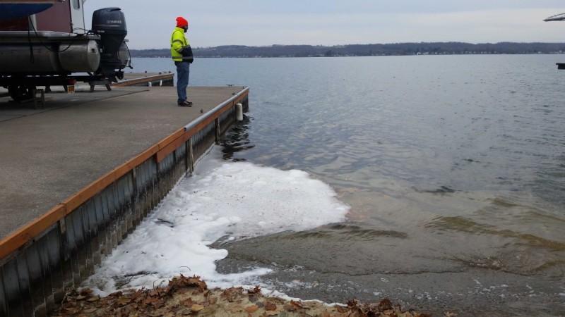 Richard W. Smith, founder of Sodus-based Global Aquatic Research and an affiliated faculty member with Binghamton University's Earth Sciences Department, stands at the shore of Canandaigua Lake.