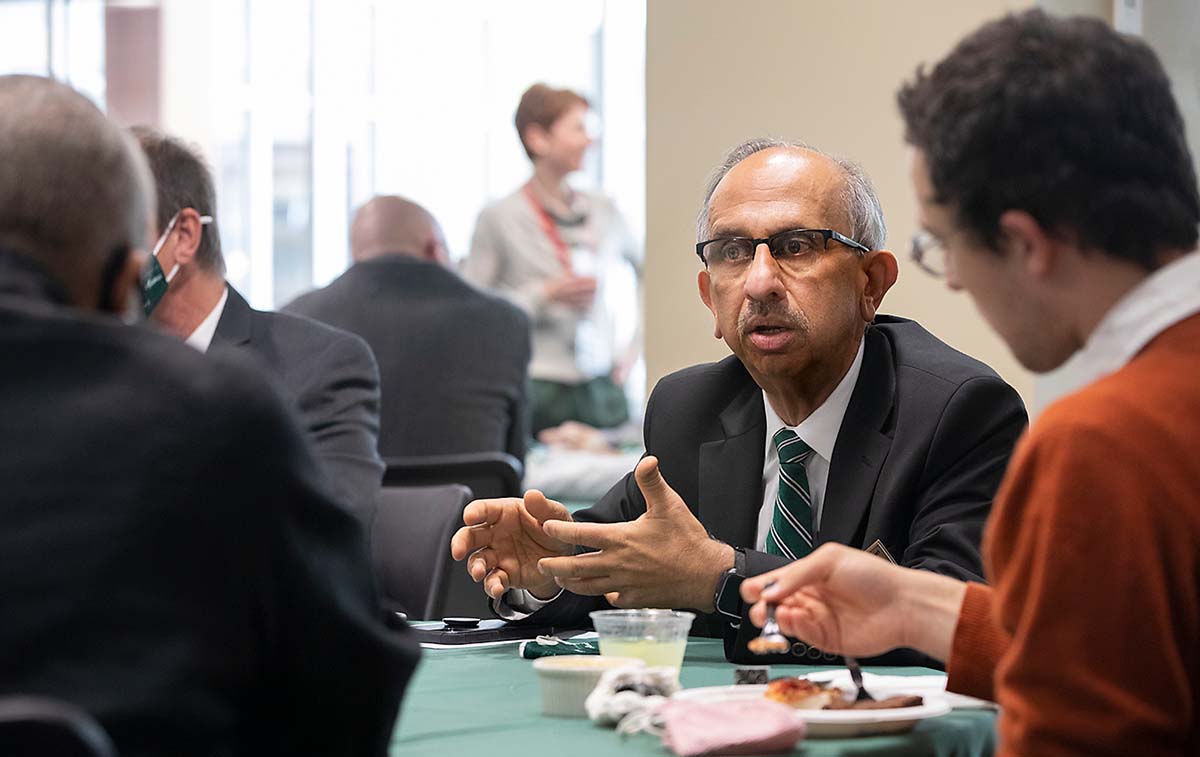 Dean Krishnaswami “Hari” Srihari has taught and mentored hundreds of students throughout his career at Binghamton University, in addition to leading Watson College.