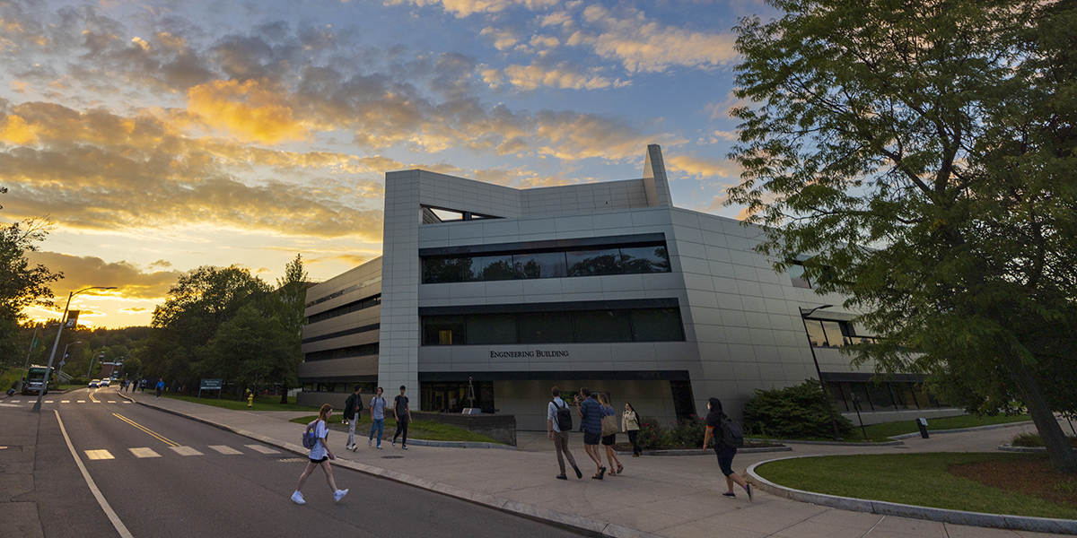 The Engineering Building on the Binghamton University campus.