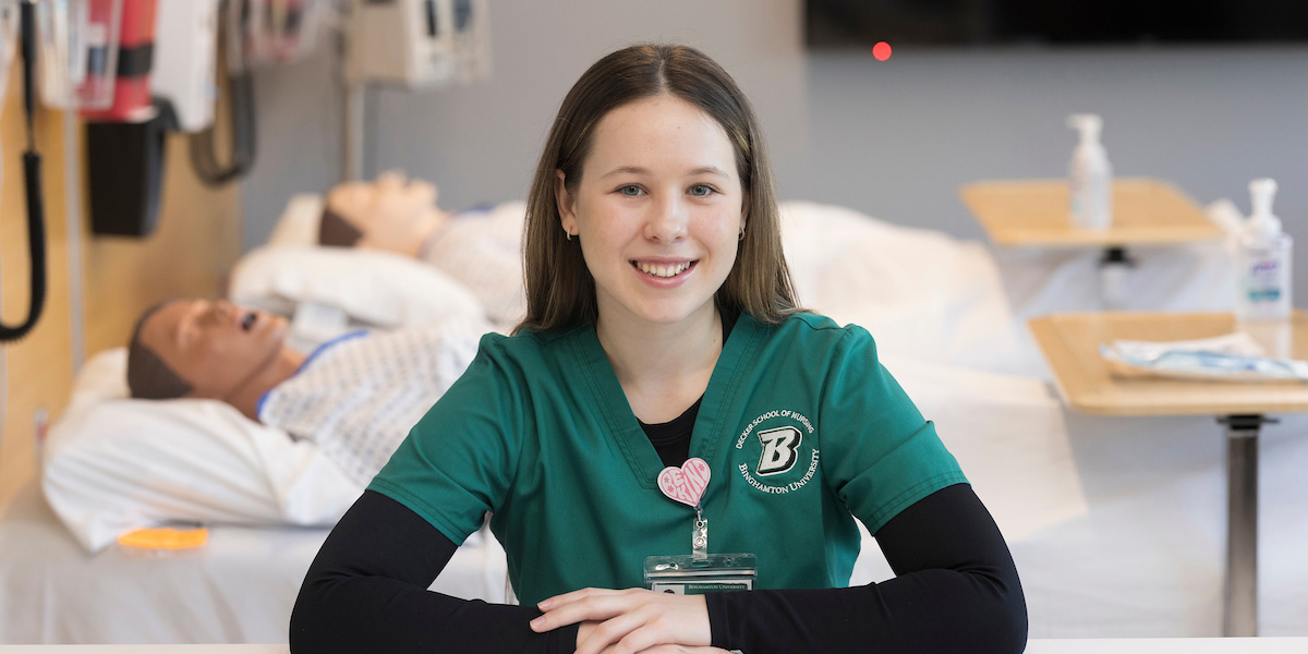 Brooke Thayer from Otego, N.Y., will graduate from Decker's Bachelor of Science in Nursing program in May 2025.