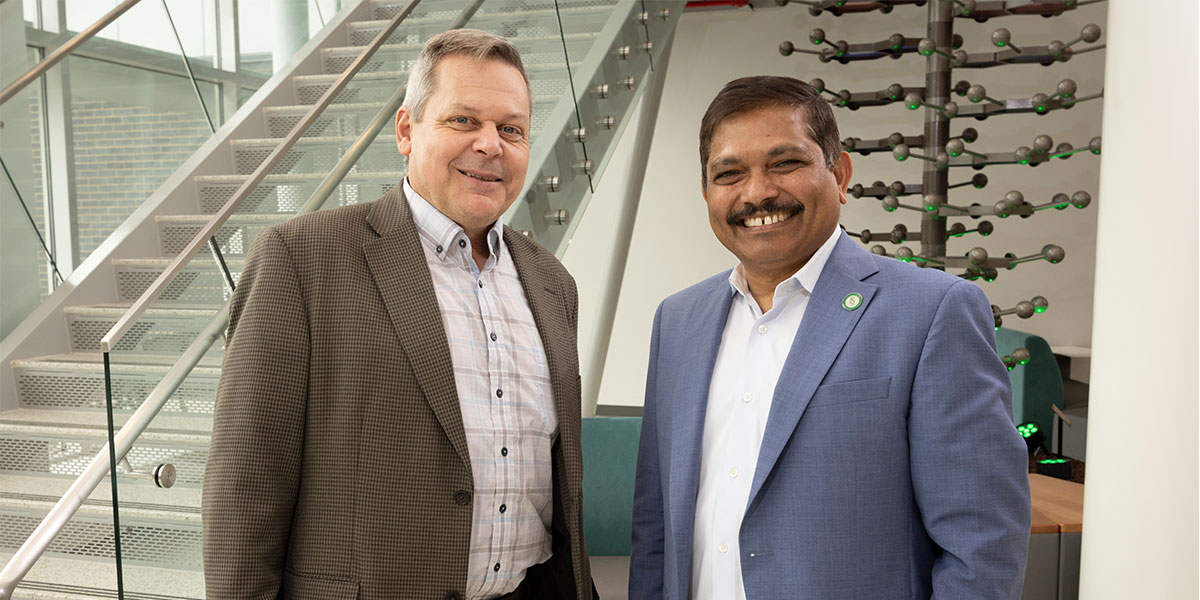 The friendship between Eric Hoffman (left) and Kanneboyina Nagaraju (right) spawned a long-term professional collaboration leading to the first drug for muscular dystrophy approved in the U.S., U.K. and EU.