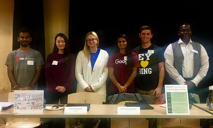 From left to right: Swapnil Bhoite, Sally Bishop, Anna Domagala, Julie Kunnumpurath, Andrew Muscarella and Darrell Robinson