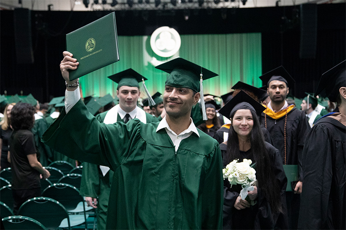 The Binghamton University School of Management Class of 2024 celebrated Commencement Friday, May 10 at the University Events Center.
