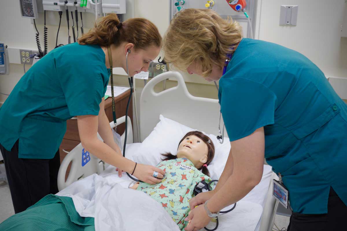 Birthing simulator helps nursing students get labor and delivery