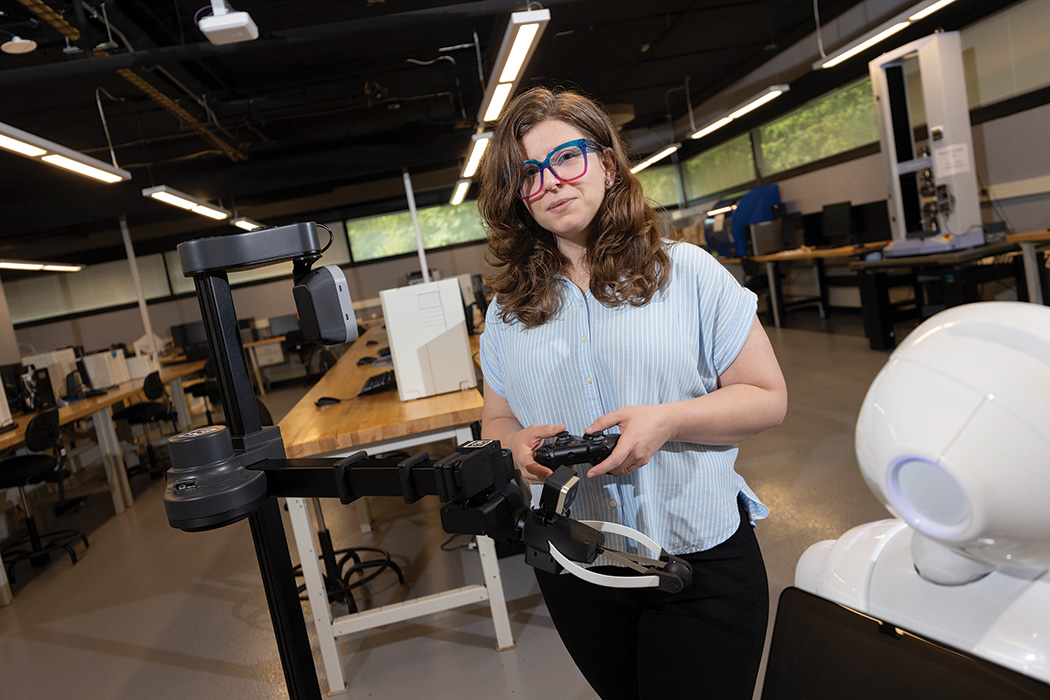 Stephanie Tulk Jesso, an assistant professor of systems science and industrial engineering, has concerns about greater reliance on AI in the workplace.