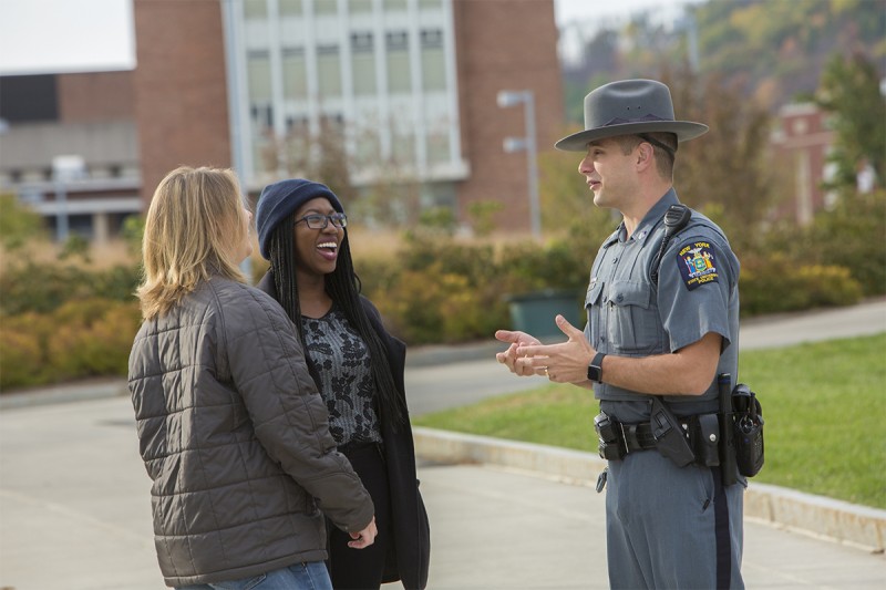 Binghamton University Police conducted over 300 educational programs on campus in 2016, as part of its community policing philosophy.