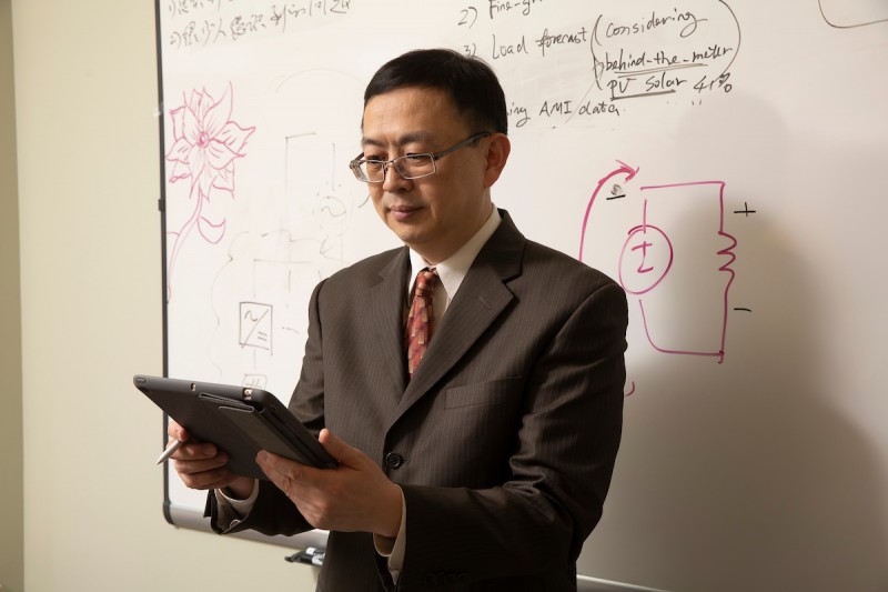 Associate Professor Ning Zhou is developing ways to increase situational awareness for power grid operators.