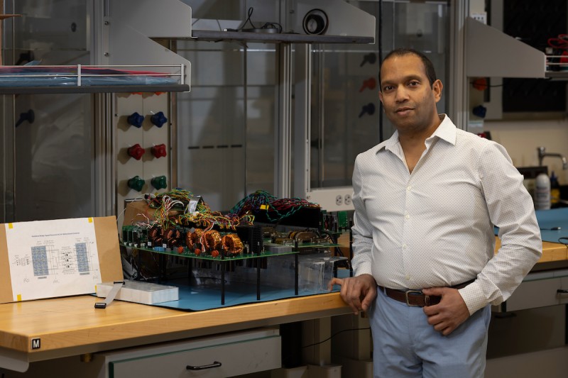 Associate Professor Pritam Das is developing better electrical transformers.
