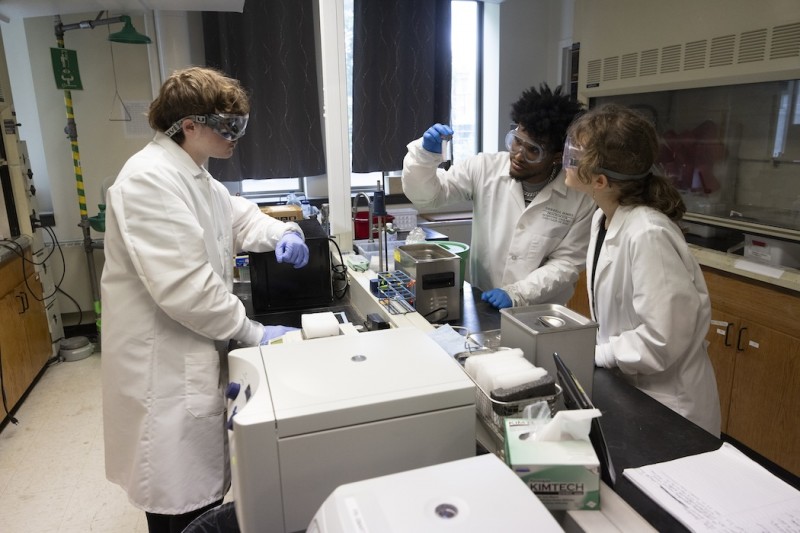 Benjamin Dzananovic, Derrell James and Johanna Pilny, pictured are three SRI participants who were funded this year.