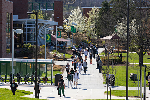 The Binghamton University campus in May 2024.