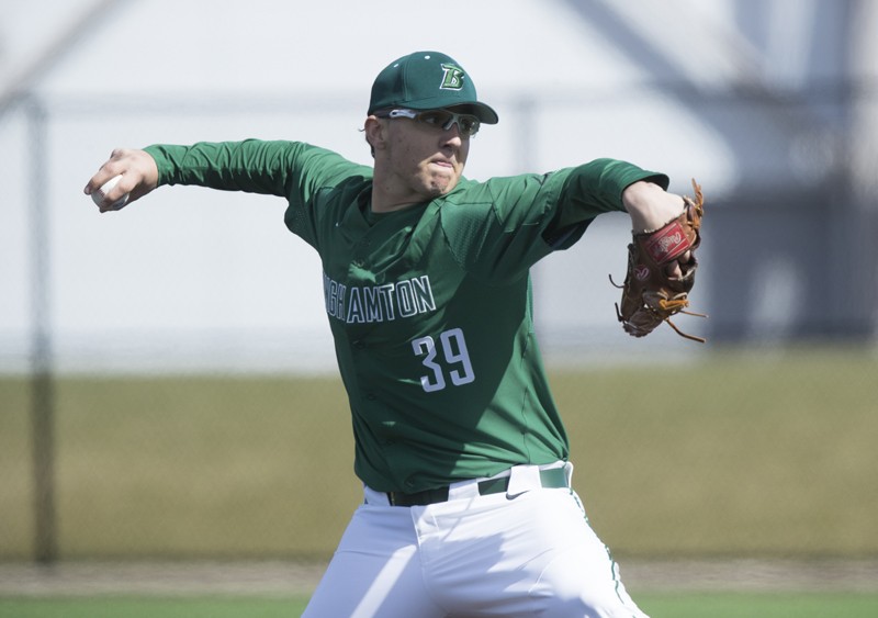 Junior Nick Gallagher leads a deep Bearcat pitching staff. Gallagher led the  America East in wins and earned run average last season.