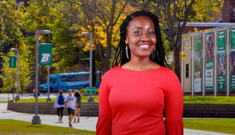 Alumna Ifeoluwa “Ife” Shoola found a head start on her future through Harpur Edge. She is now working for a nonprofit in Washington, D.C.