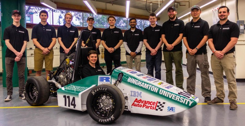 Binghamton Motorsports' Formula team went from being an assigned senior project to a student-run club in the 2018-19 academic year