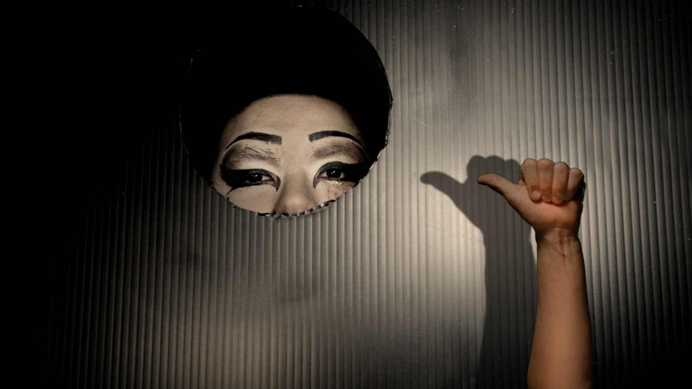 Image from a film collaboration made between animation and theater students, part of the Ballet Mécanique project.