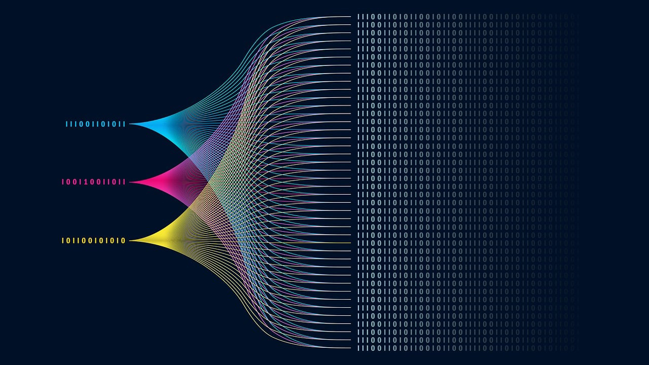 A graphic showing data visualization.