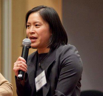 Judge Lillian Wan '97 also spoke to students in the class.