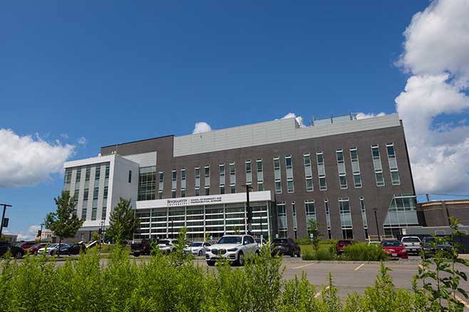 The Binghamton University School of Pharmacy and Pharmaceutical Sciences is located at the University’s Health Sciences campus in Johnson City, N.Y.   photo