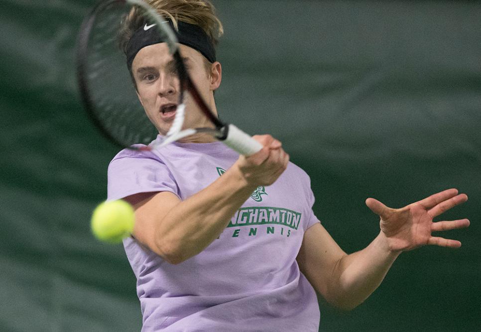 Binghamton University Mens Tennis Daily Photo Mar 17 2017