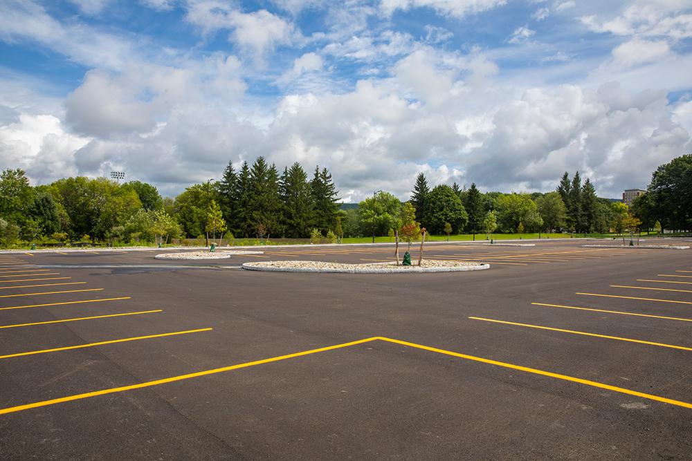 New parking lot