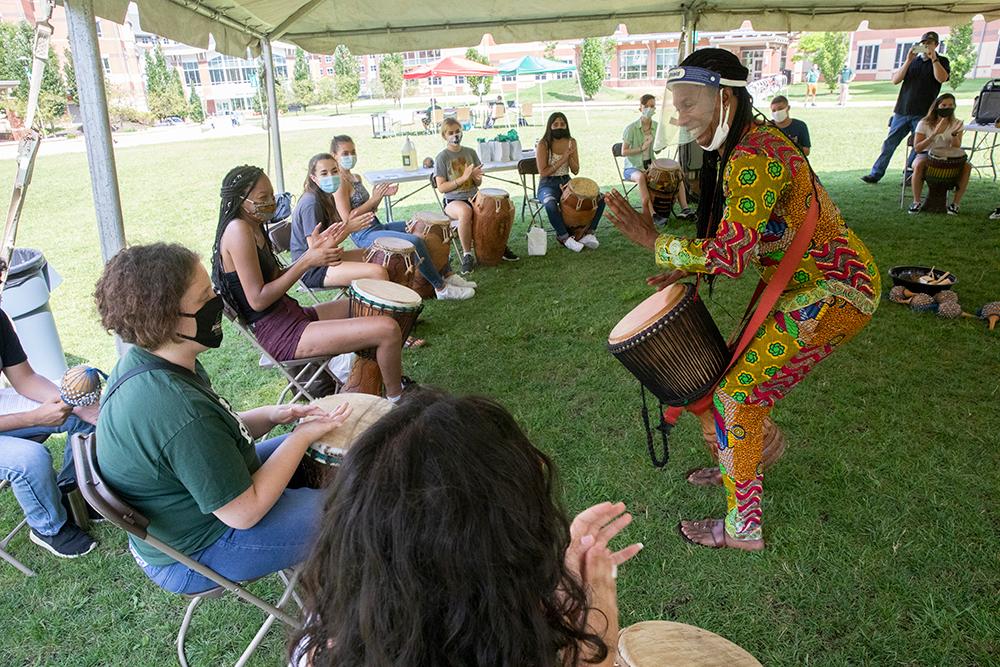 Drumming for unity and justice