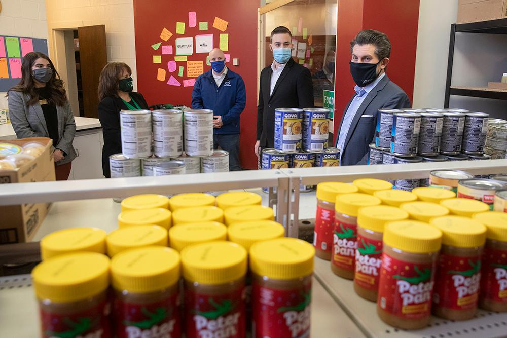 Chancellor Jim Malatras Visits the Food Pantry 