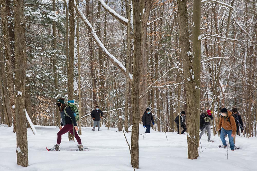 Snowshoeing the Nature Preserve 