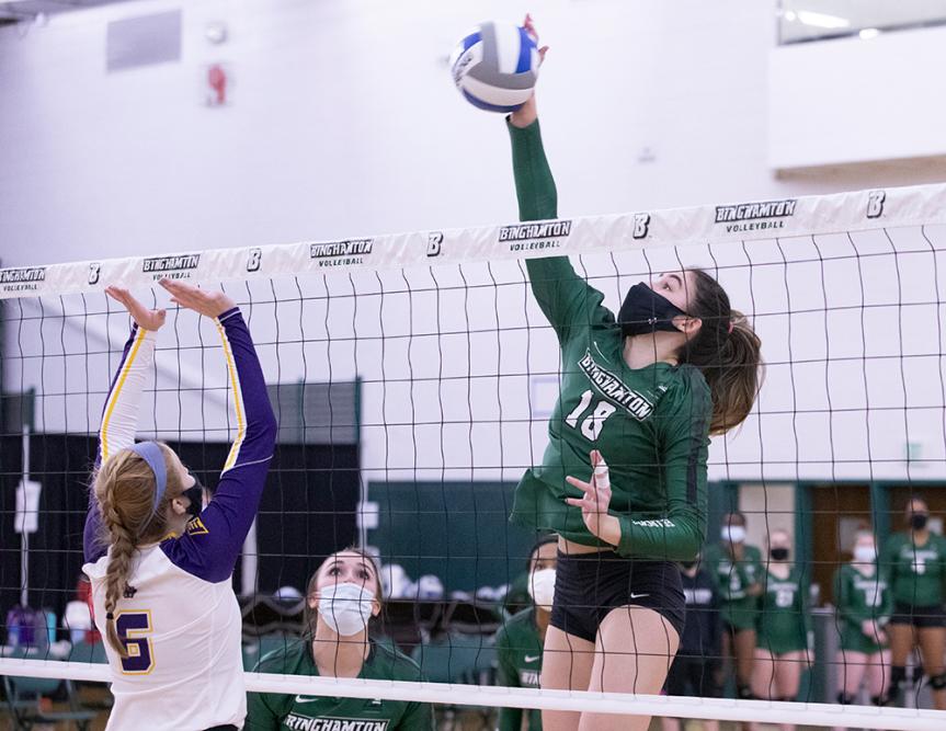 Binghamton volleyball lands three with America East honors