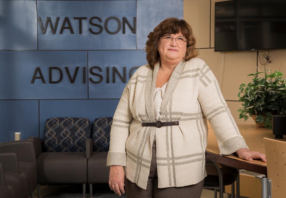 Sharon Santobuono '94, MA ’95, director of Watson College's Advising Office