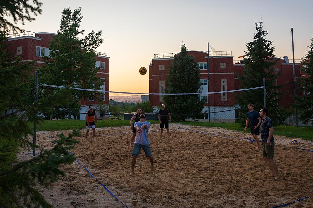 Sunset volleyball 