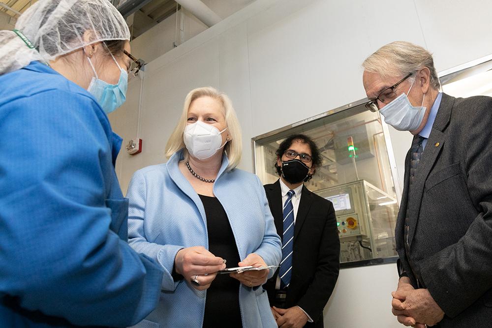 U.S. Sen. Kirsten Gillibrand visits the NorthEast Center for Chemical Energy Storage (NECCES)