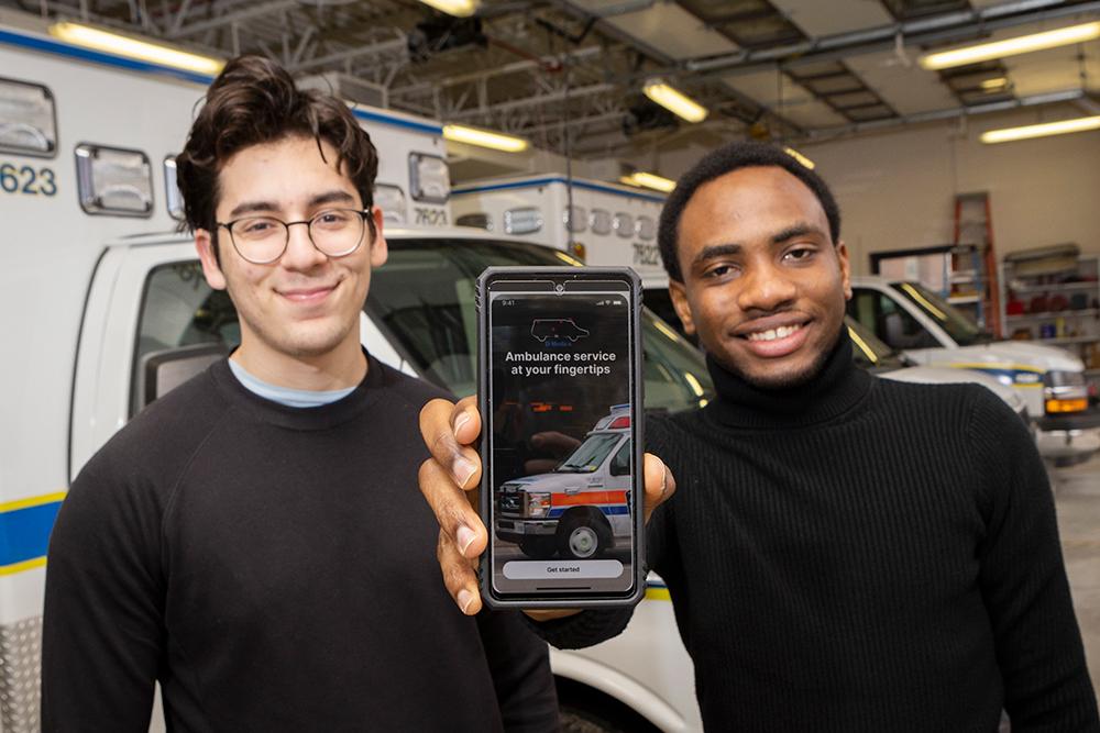 Ambulance app project brings together students from three nations