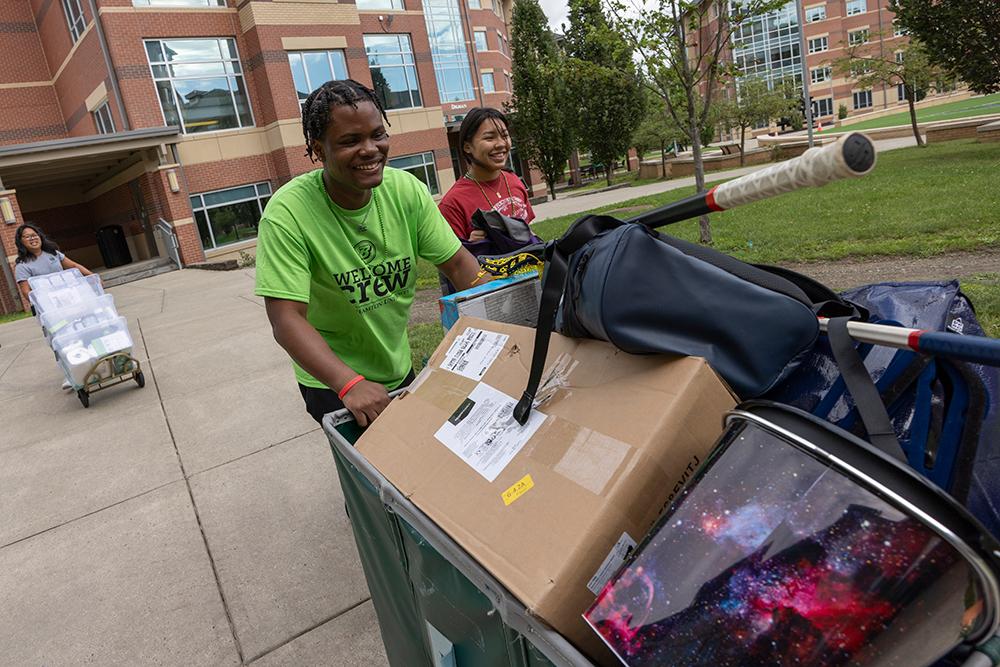 First-year student move-in day 