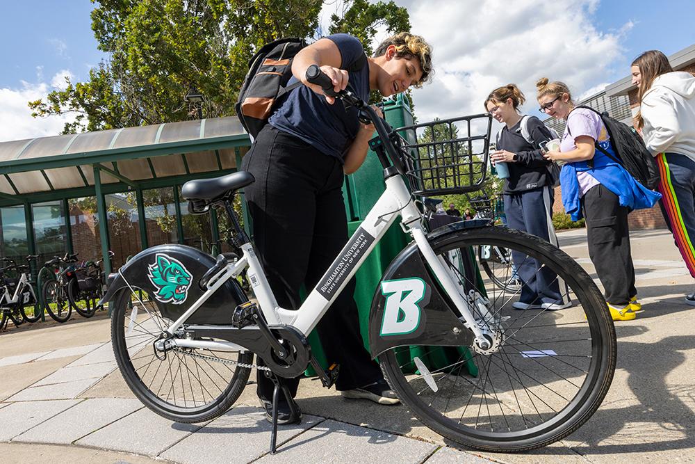 Transportation and Parking Services has partnered with Koloni to bring a bikeshare program to campus 