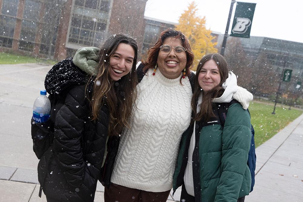 First snowfall of the academic year 