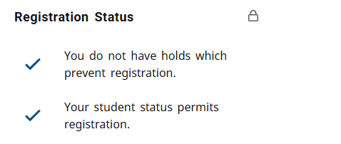 registration status holds registration status holds