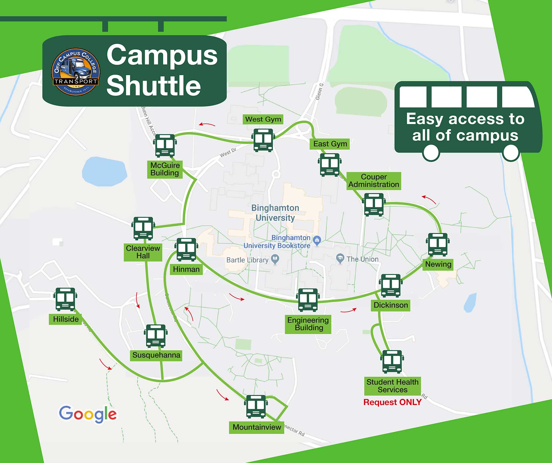 Campus Shuttle Transportation and Parking Services Binghamton