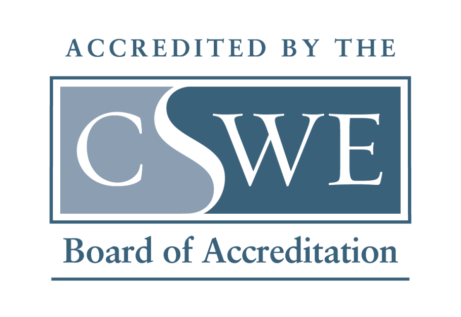 BSW and MSW Programs are fully accredited by CSWE's Board of Accreditation