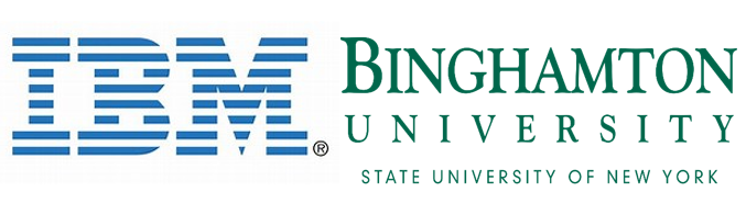 IBM and Binghamton University logos